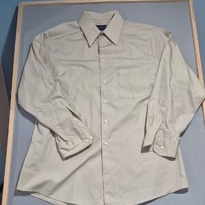 John Ashford Cream Dress Shirt
